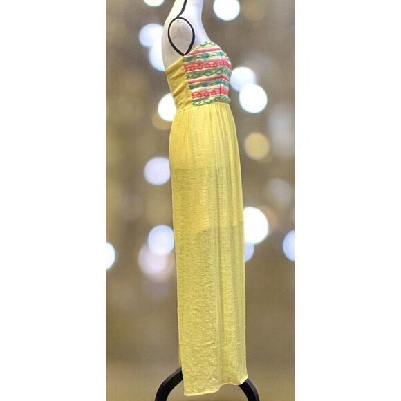 As You Wish Womens Tube Dress Size S Yellow Lined Zipper - Picture 12 of 12